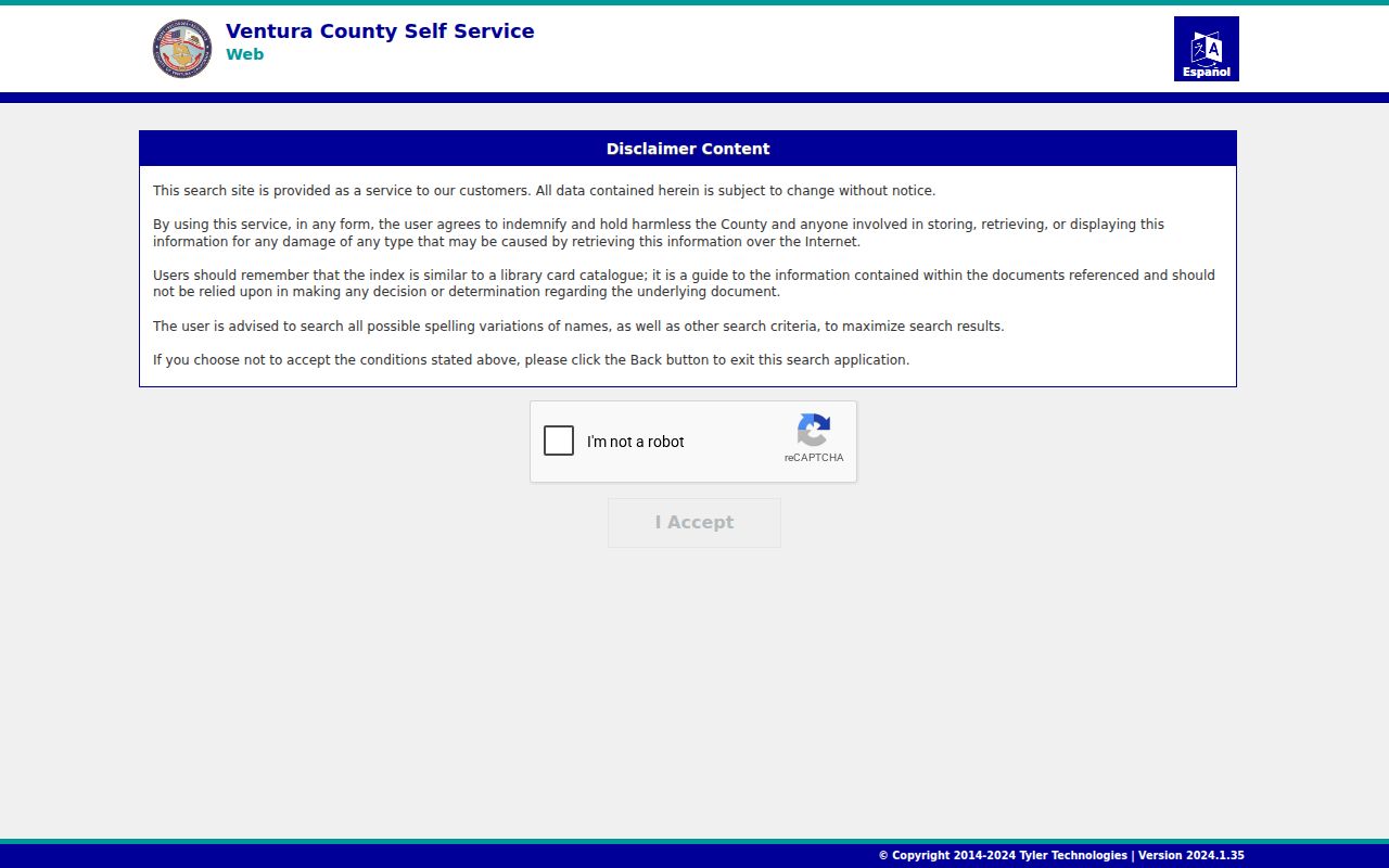 Oxnard people search Ventura Recorder document search