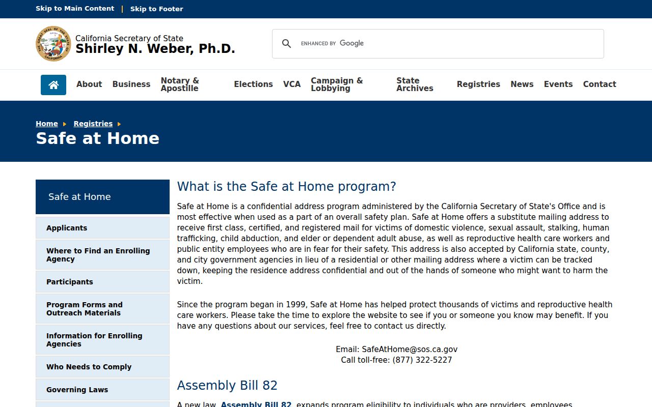 Oxnard voter records privacy through California Safe at Home